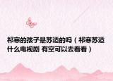 祁寒的孩子是蘇適的嗎（祁寒蘇適什么電視劇 有空可以去看看）