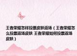 王者榮耀怎樣投票皮膚返場（王者榮耀怎么投票返場皮膚 王者榮耀如何投票返場皮膚）