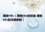 海格H6c（海格h6c的排量 海格h6c的詳細參數(shù)）
