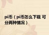 pi幣（pi幣怎么下載 可分兩種情況）