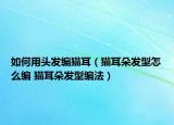 如何用頭發(fā)編貓耳（貓耳朵發(fā)型怎么編 貓耳朵發(fā)型編法）