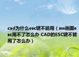 cad為什么esc鍵不能用（sw畫圖esc用不了怎么辦 CAD的ESC鍵不管用了怎么辦）