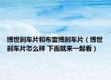 博世剎車片和布雷博剎車片（博世剎車片怎么樣 下面就來一起看）
