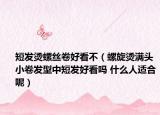 短發(fā)燙螺絲卷好看不（螺旋燙滿頭小卷發(fā)型中短發(fā)好看嗎 什么人適合呢）