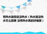 有熱水器但是沒熱水（熱水器沒熱水怎么回事 沒有熱水真的好痛苦）