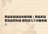 智能家居綜合布線詳解（智能家居系統(tǒng)如何布線 按照這幾個步驟來做）