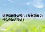 夢見墓碑什么預(yù)兆（夢到墓碑 為什么會(huì)做這種夢）