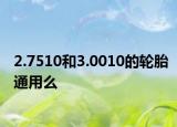 2.7510和3.0010的輪胎通用么