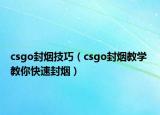 csgo封煙技巧（csgo封煙教學(xué) 教你快速封煙）