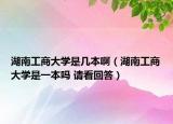 湖南工商大學(xué)是幾本啊（湖南工商大學(xué)是一本嗎 請(qǐng)看回答）