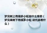 夢見樹上有很多小蛇是什么意思（夢見果樹下有很多小蛇 這代表著什么）