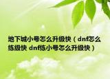 地下城小號(hào)怎么升級(jí)快（dnf怎么練級(jí)快 dnf練小號(hào)怎么升級(jí)快）