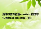 清理微信瀏覽器cookie（微信怎么清除cookies 教你一招）