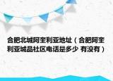 合肥北城阿奎利亞地址（合肥阿奎利亞城品社區(qū)電話是多少 有沒有）