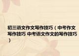 初三語文作文寫作技巧（中考作文寫作技巧 中考語文作文的寫作技巧）