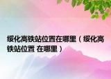 綏化高鐵站位置在哪里（綏化高鐵站位置 在哪里）
