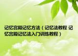 記憶宮殿記憶方法（記憶法教程 記憶宮殿記憶法入門訓(xùn)練教程）