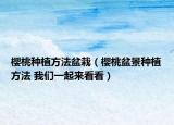櫻桃種植方法盆栽（櫻桃盆景種植方法 我們一起來看看）