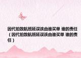 因代拍致航班延誤該由誰買單 誰的責任（因代拍致航班延誤該由誰買單 誰的責任）