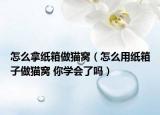 怎么拿紙箱做貓窩（怎么用紙箱子做貓窩 你學(xué)會了嗎）