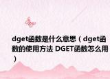 dget函數(shù)是什么意思（dget函數(shù)的使用方法 DGET函數(shù)怎么用）