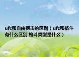 ufc和自由搏擊的區(qū)別（ufc和格斗有什么區(qū)別 格斗類型是什么）