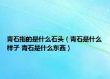 青石指的是什么石頭（青石是什么樣子 青石是什么東西）