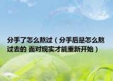 分手了怎么熬過（分手后是怎么熬過去的 面對現(xiàn)實才能重新開始）
