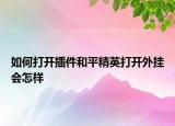 如何打開(kāi)插件和平精英打開(kāi)外掛會(huì)怎樣
