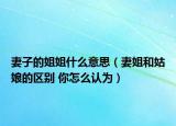 妻子的姐姐什么意思（妻姐和姑娘的區(qū)別 你怎么認為）