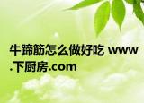 牛蹄筋怎么做好吃 www.下廚房.com