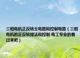 三相電機正反轉(zhuǎn)主電路和控制電路（三相電機的正反轉(zhuǎn)接法和控制 電工專業(yè)的看過來吧）