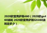 2020款雷克薩斯460（2020款gx460油耗 2020款雷克薩斯GX460油耗是多少）