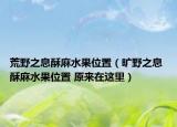 荒野之息酥麻水果位置（曠野之息 酥麻水果位置 原來在這里）