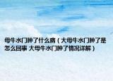 母牛水門腫了什么?。ù竽概ＫT腫了是怎么回事 大母牛水門腫了情況詳解）