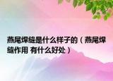 燕尾焊縫是什么樣子的（燕尾焊縫作用 有什么好處）