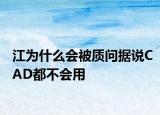 江為什么會被質(zhì)問據(jù)說CAD都不會用