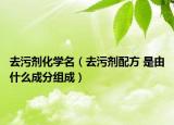 去污劑化學(xué)名（去污劑配方 是由什么成分組成）