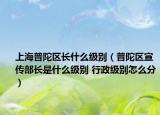 上海普陀區(qū)長什么級別（普陀區(qū)宣傳部長是什么級別 行政級別怎么分）