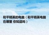 和平精英的電腦（和平精英電腦在哪里 你知道嗎）