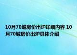 10月70城房價出爐詳細(xì)內(nèi)容 10月70城房價出爐具體介紹