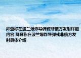 拜登稱在波蘭爆炸導(dǎo)彈或非俄方發(fā)射詳細(xì)內(nèi)容 拜登稱在波蘭爆炸導(dǎo)彈或非俄方發(fā)射具體介紹