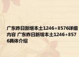 廣東昨日新增本土1246+8576詳細(xì)內(nèi)容 廣東昨日新增本土1246+8576具體介紹