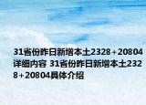 31省份昨日新增本土2328+20804詳細(xì)內(nèi)容 31省份昨日新增本土2328+20804具體介紹