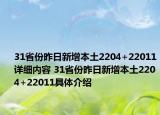 31省份昨日新增本土2204+22011詳細內(nèi)容 31省份昨日新增本土2204+22011具體介紹