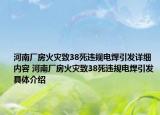 河南廠房火災(zāi)致38死違規(guī)電焊引發(fā)詳細內(nèi)容 河南廠房火災(zāi)致38死違規(guī)電焊引發(fā)具體介紹