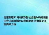 北京新增913例感染者 社會(huì)面148例詳細(xì)內(nèi)容 北京新增913例感染者 社會(huì)面148例具體介紹