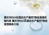 重慶孕婦小區(qū)路邊生產(chǎn)離世?物業(yè)澄清詳細(xì)內(nèi)容 重慶孕婦小區(qū)路邊生產(chǎn)離世?物業(yè)澄清具體介紹