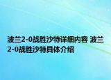波蘭2-0戰(zhàn)勝沙特詳細(xì)內(nèi)容 波蘭2-0戰(zhàn)勝沙特具體介紹