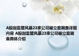 A股刮監(jiān)管風(fēng)暴23家公司被立案調(diào)查詳細(xì)內(nèi)容 A股刮監(jiān)管風(fēng)暴23家公司被立案調(diào)查具體介紹